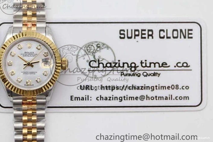 279179 TWF Best YG White SS NH05 Diamonds Bracelet Datejust Jubilee Dial 28mm Markers Edition SS on YG 0408